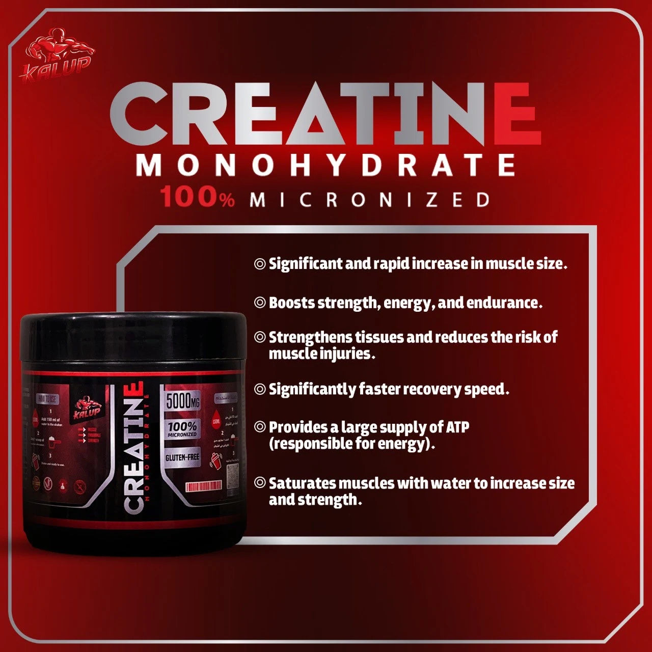 60 serv creatine monohydrate - flavored