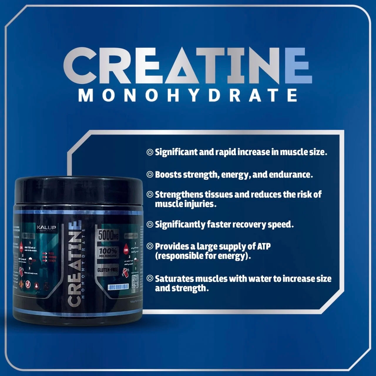 60 serv creatine monohydrate - flavored - 360 g