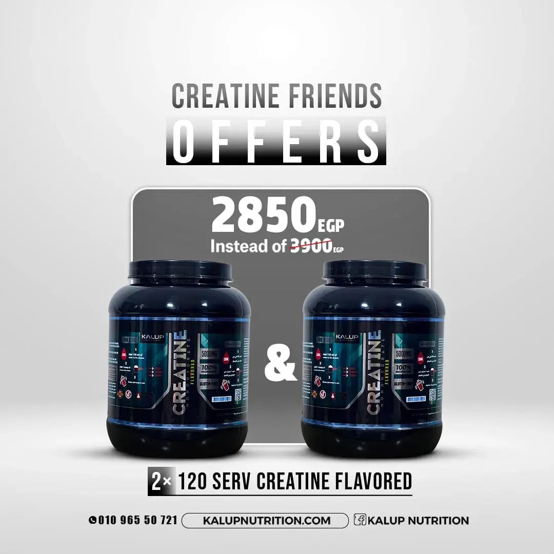 2 X 120 serv creatine flavored